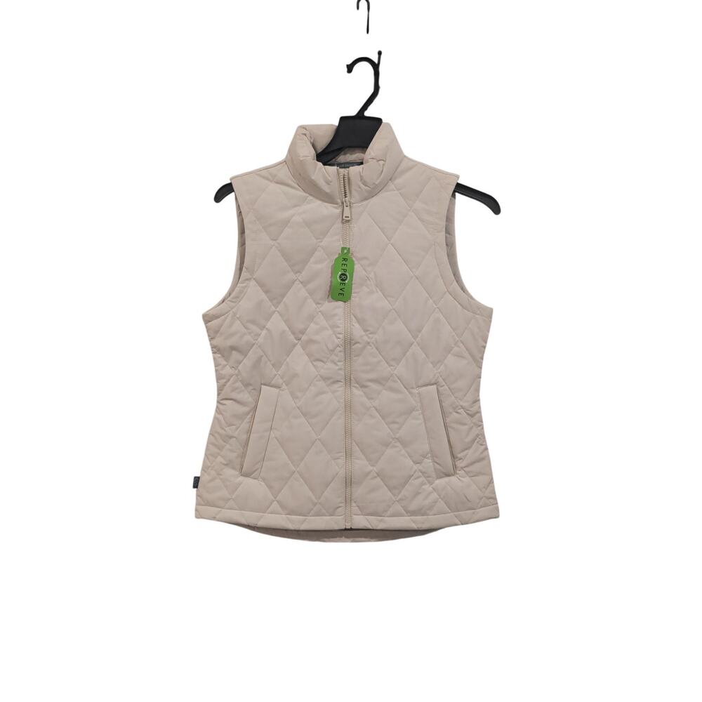 Free Country Women's Quilted Vest Oat Cream Size S